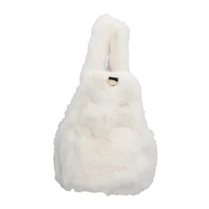 Best Borsa in eco-pelliccia con logo applicato di Donna Borse A Spalla
