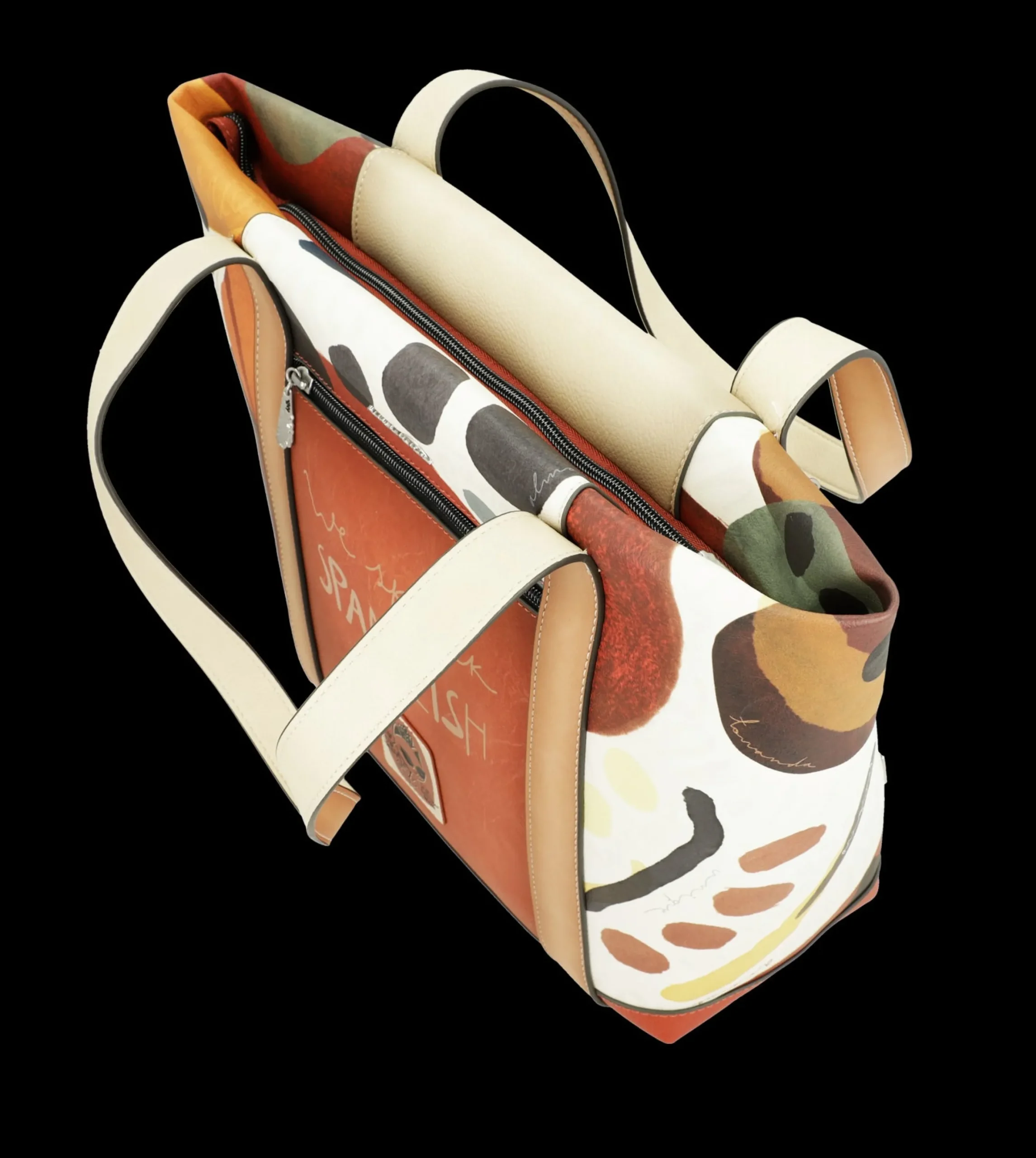 borsa_shopper_anekke_capi_3.webp Sale Borsa shopper capiente con doppio manico e tasca frontale Donna Borse Shopping