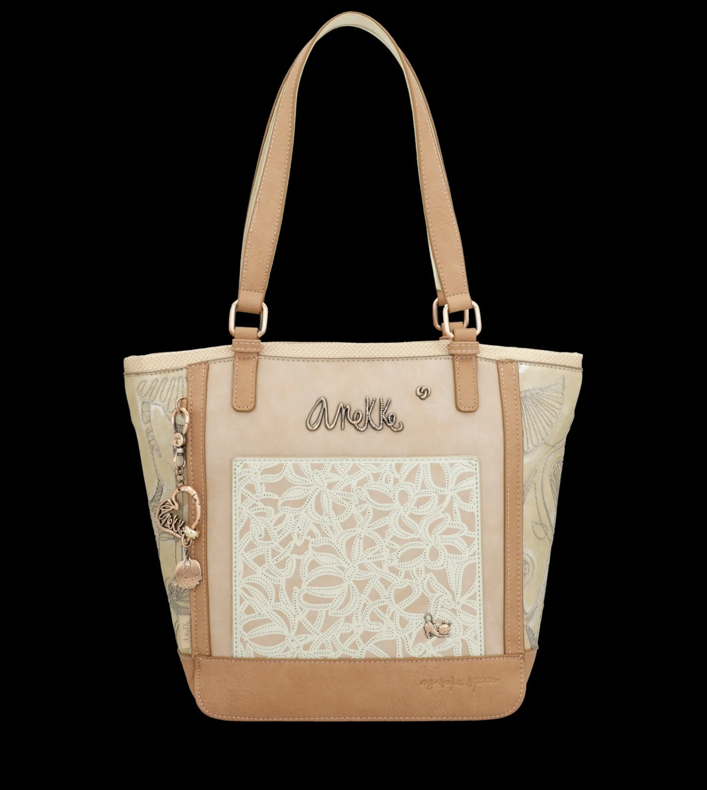 borsa_shopper_anekke_eleg_0.webp Online Borsa shopper elegante e spaziosa con dettagli ricamati Donna Borse Shopping