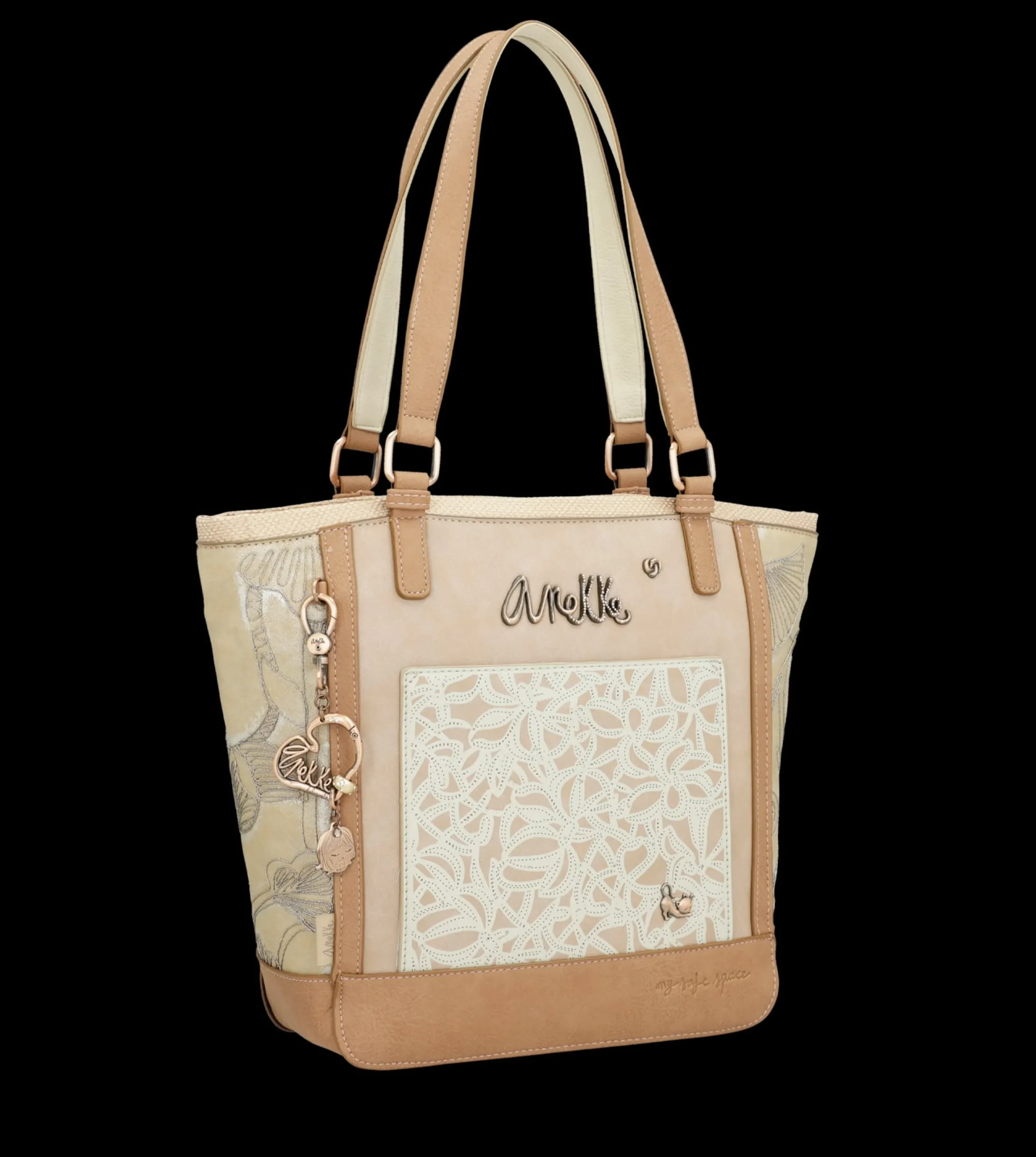 borsa_shopper_anekke_eleg_1.webp Online Borsa shopper elegante e spaziosa con dettagli ricamati Donna Borse Shopping