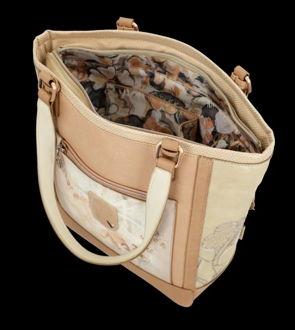 Online Borsa shopper elegante e spaziosa con dettagli ricamati Donna Borse Shopping
