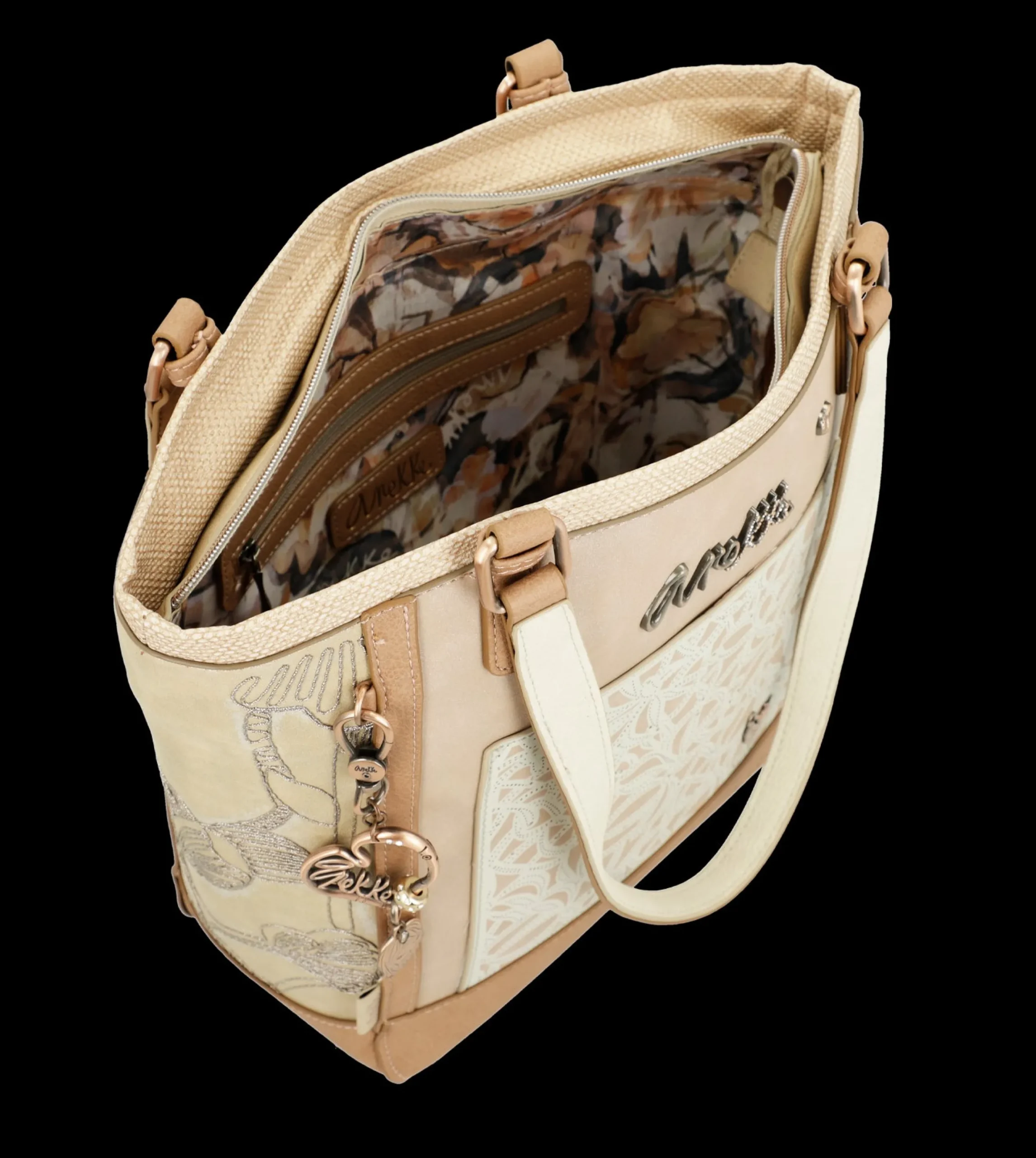 borsa_shopper_anekke_eleg_4.webp Online Borsa shopper elegante e spaziosa con dettagli ricamati Donna Borse Shopping