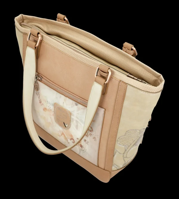 Online Borsa shopper elegante e spaziosa con dettagli ricamati Donna Borse Shopping