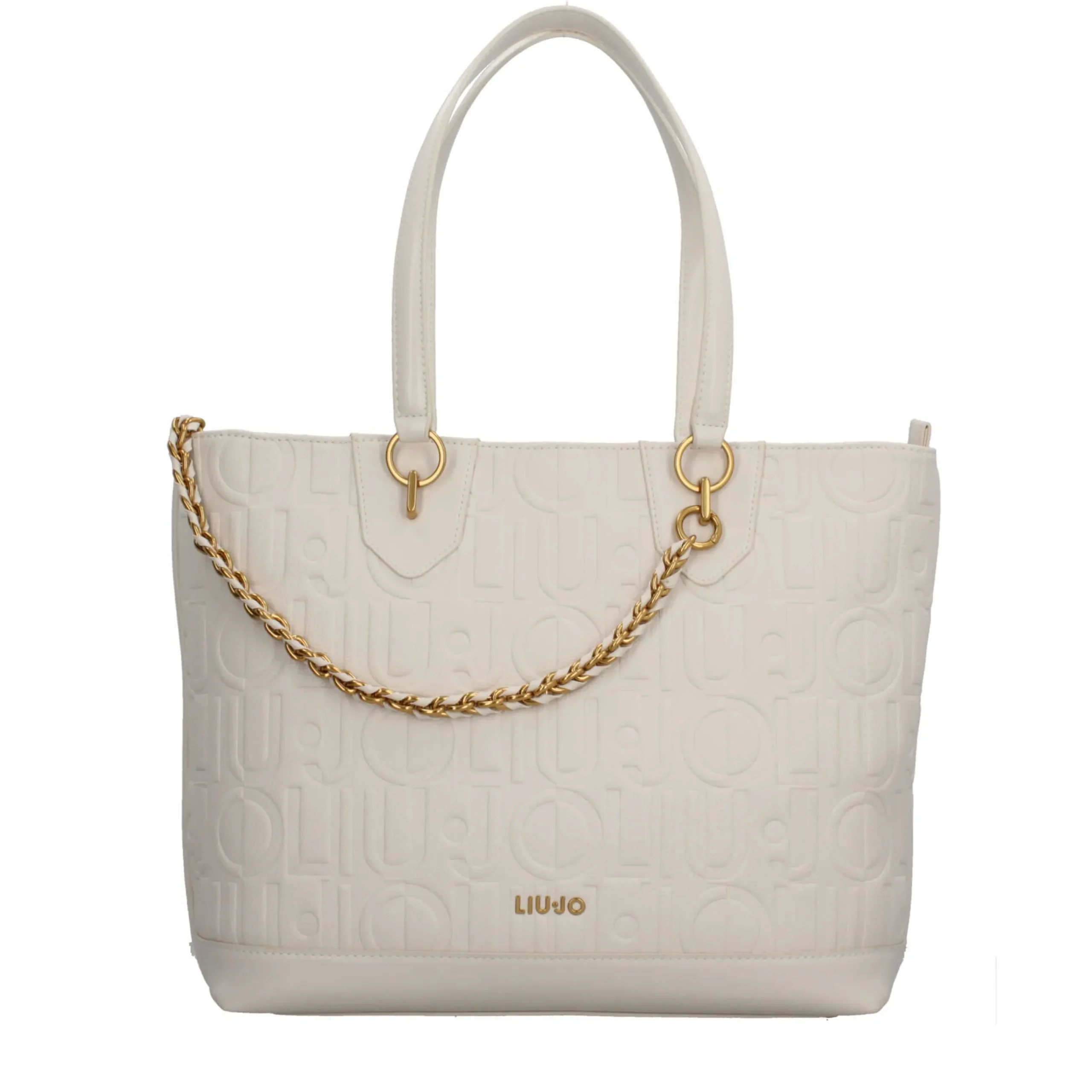 borsa_shopper_donna_liu_j_4-3.webp Hot Borsa Shopper Donna con Logo in Rilievo e Catena Decorativa Donna Borse Shopping