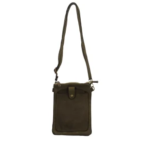 Outlet Borse a tracolla in vera pelle con chiusura con bottoncino Donna Borse A Tracolla