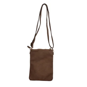 Outlet Borse a tracolla in vera pelle con chiusura con bottoncino Donna Borse A Tracolla