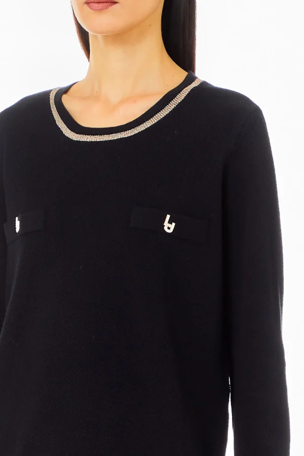 Outlet cardigan con coletto a contrastro Donna Maglie