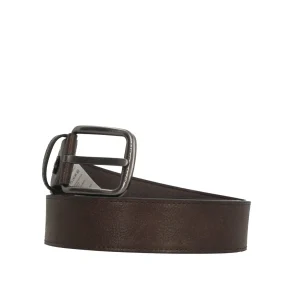 Clearance Cintura da uomo in pelle con fibbia in metallo Uomo Cinture