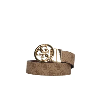 Hot Cintura con Logo Intrecciato e Fibbia Circolare Donna Cinture