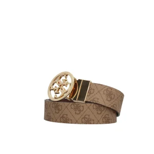 Hot Cintura con Logo Intrecciato e Fibbia Circolare Donna Cinture