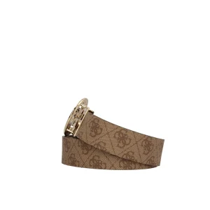 Hot Cintura con Logo Intrecciato e Fibbia Circolare Donna Cinture