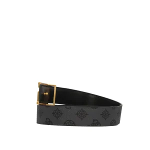 Outlet Cintura Monogram con Fibbia Rettangolare Dorata Donna Cinture