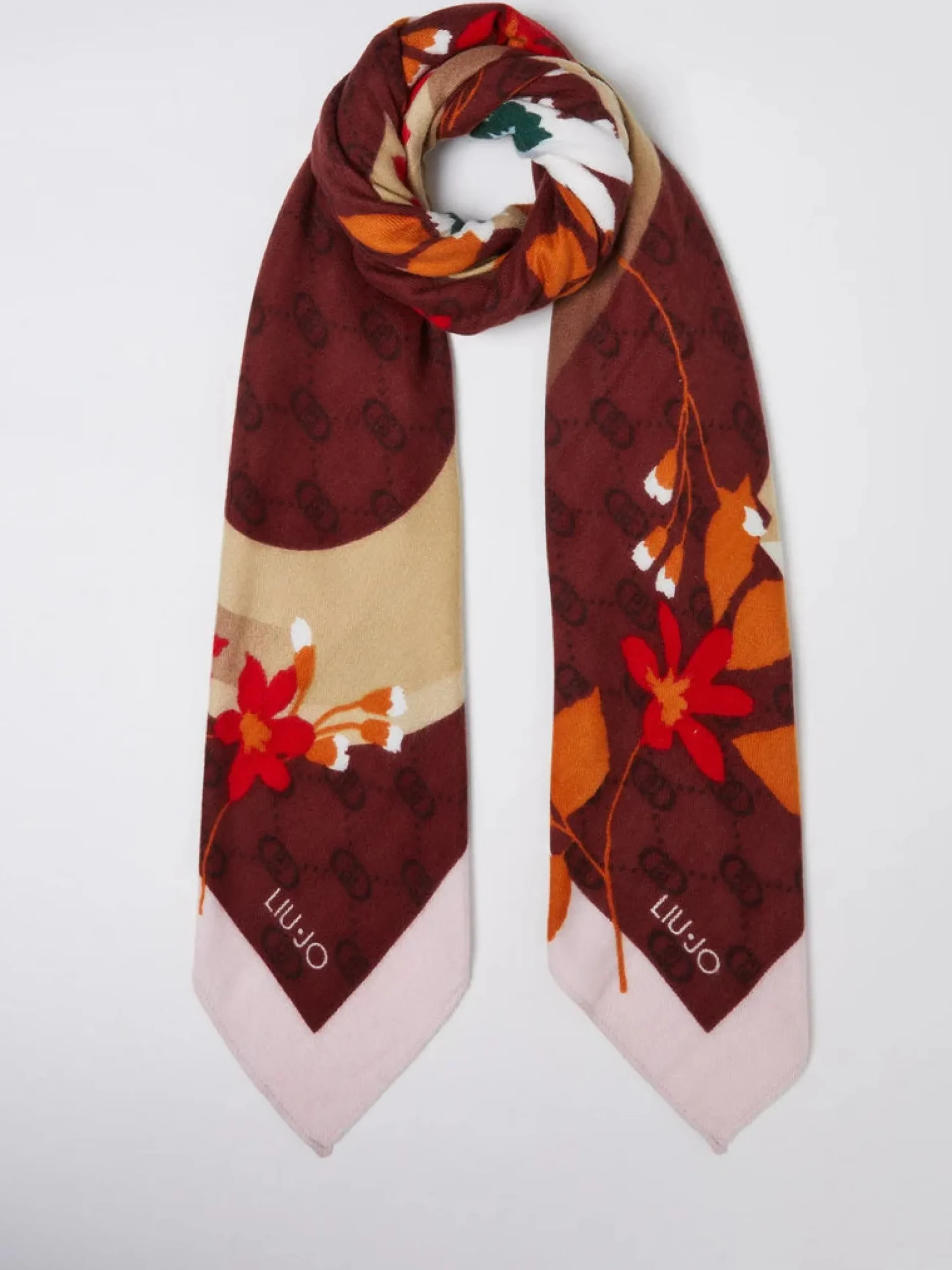 foulard_liu_jo_in_viscosa_5.webp Clearance Foulard in Viscosa con Stampa Fantasia Donna Foulard E Sciarpe