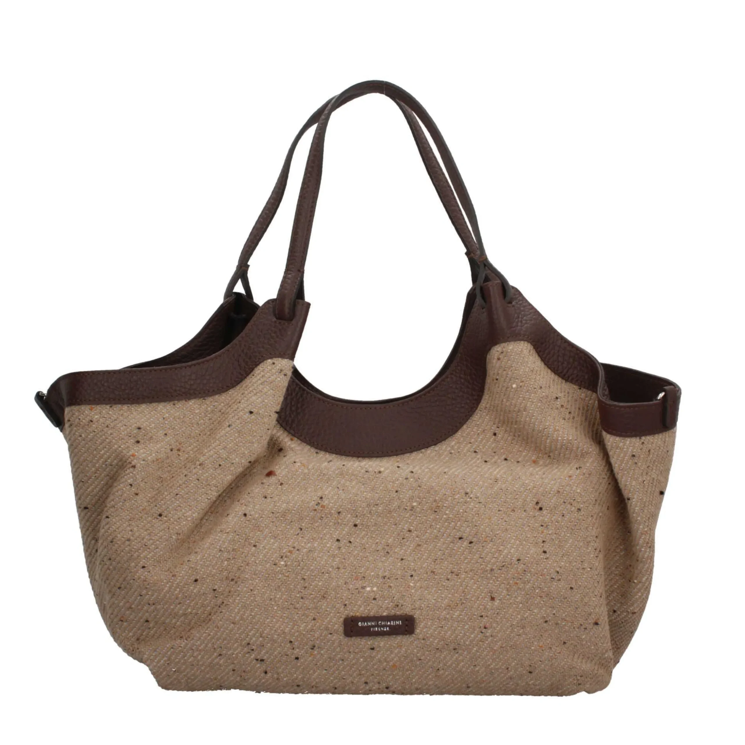 gianni_chiarini_dua__bors_0.webp Hot Dua - Borsa Iconica in Tessuto di Lana con Manici in Pelle Donna Borse A Spalla
