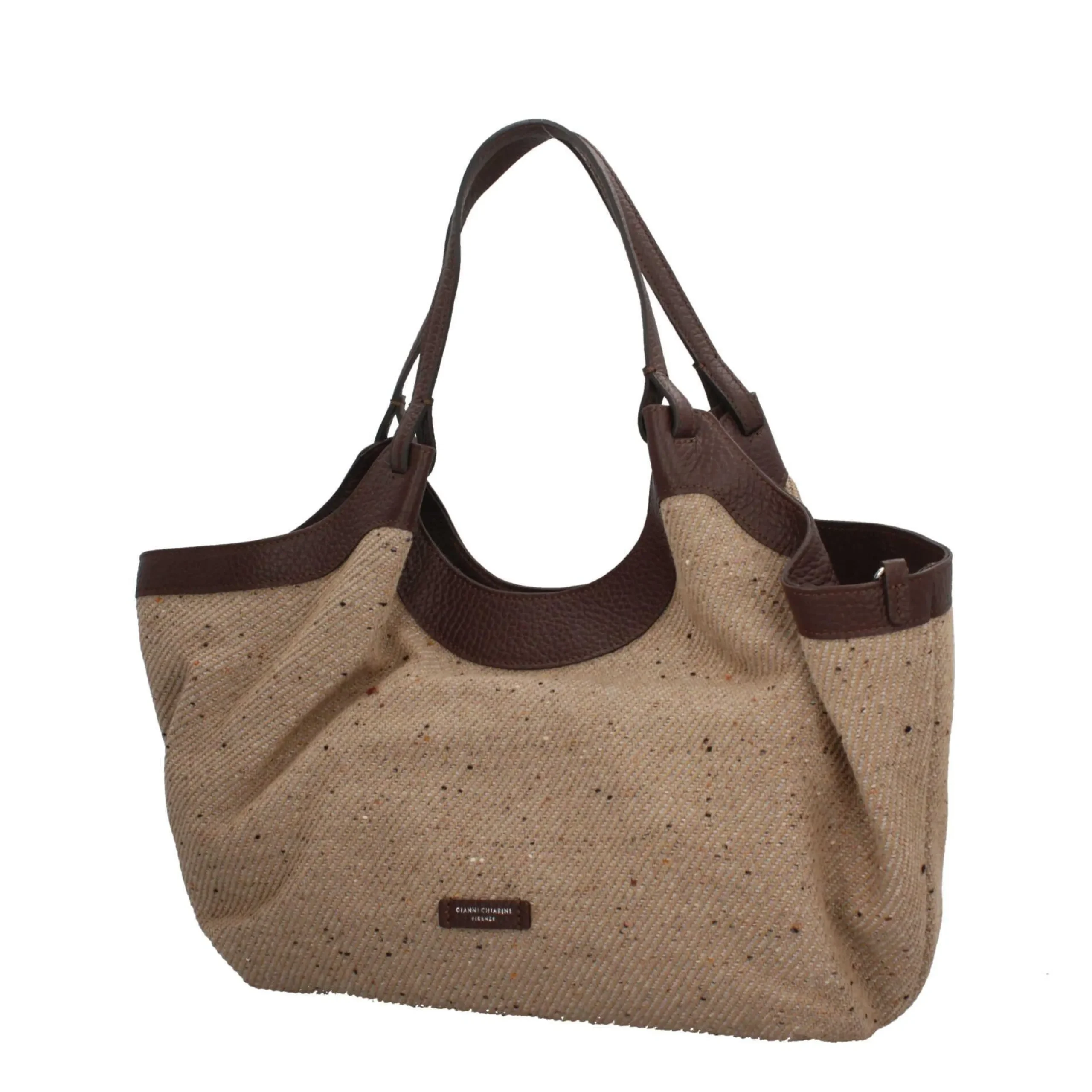 gianni_chiarini_dua__bors_1.webp Hot Dua - Borsa Iconica in Tessuto di Lana con Manici in Pelle Donna Borse A Spalla