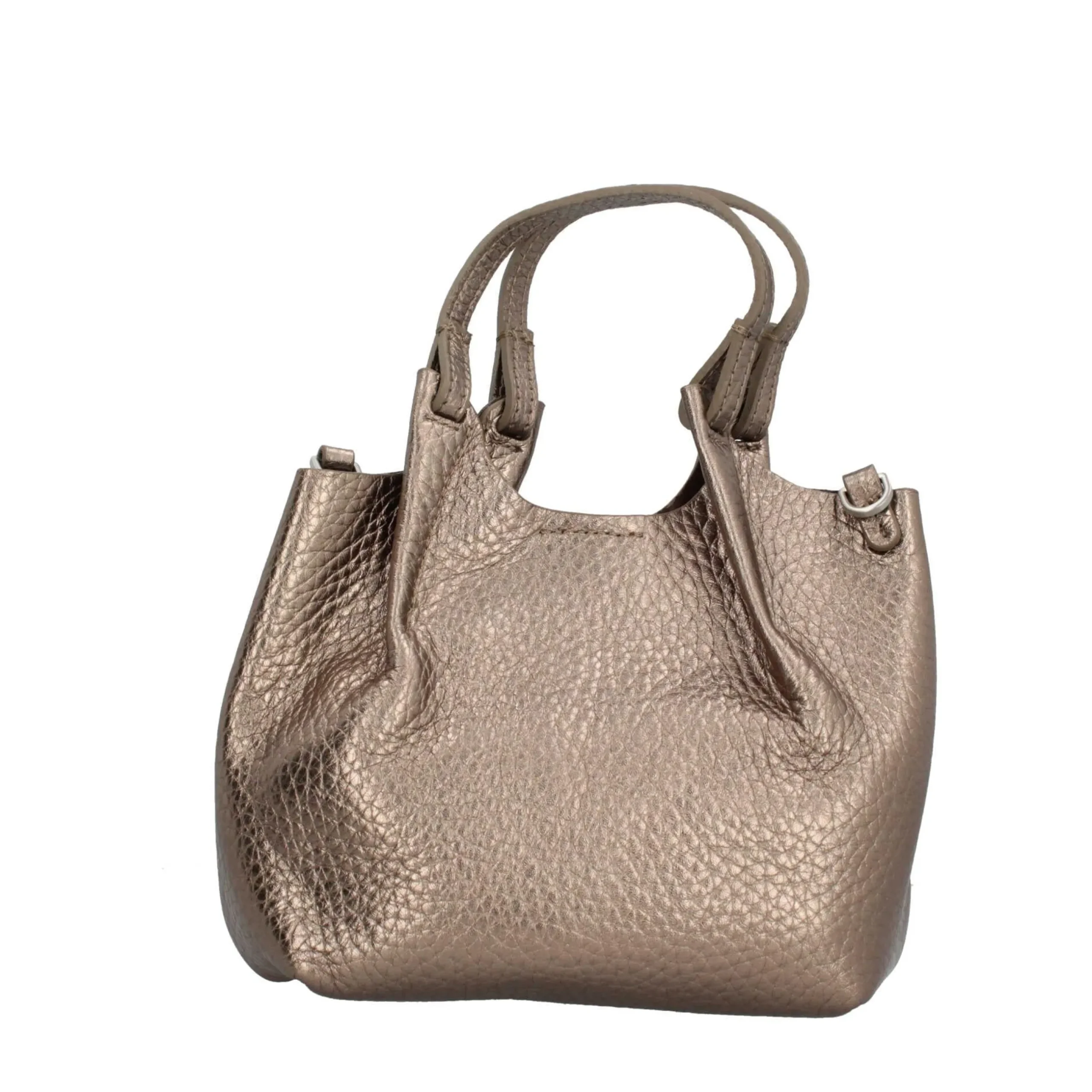 gianni_chiarini_dua__mini_3.webp Discount Dua Mini Hobo Bag Iconica in Pelle Maxi-Grain con Tracolla Donna Borse A Spalla