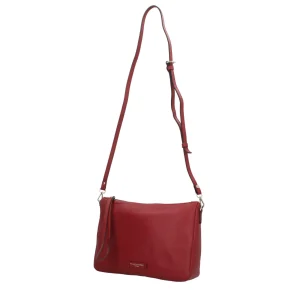 Online Essential - Borsa a Tracolla Minimalista in Pelle Grana Donna Pochette