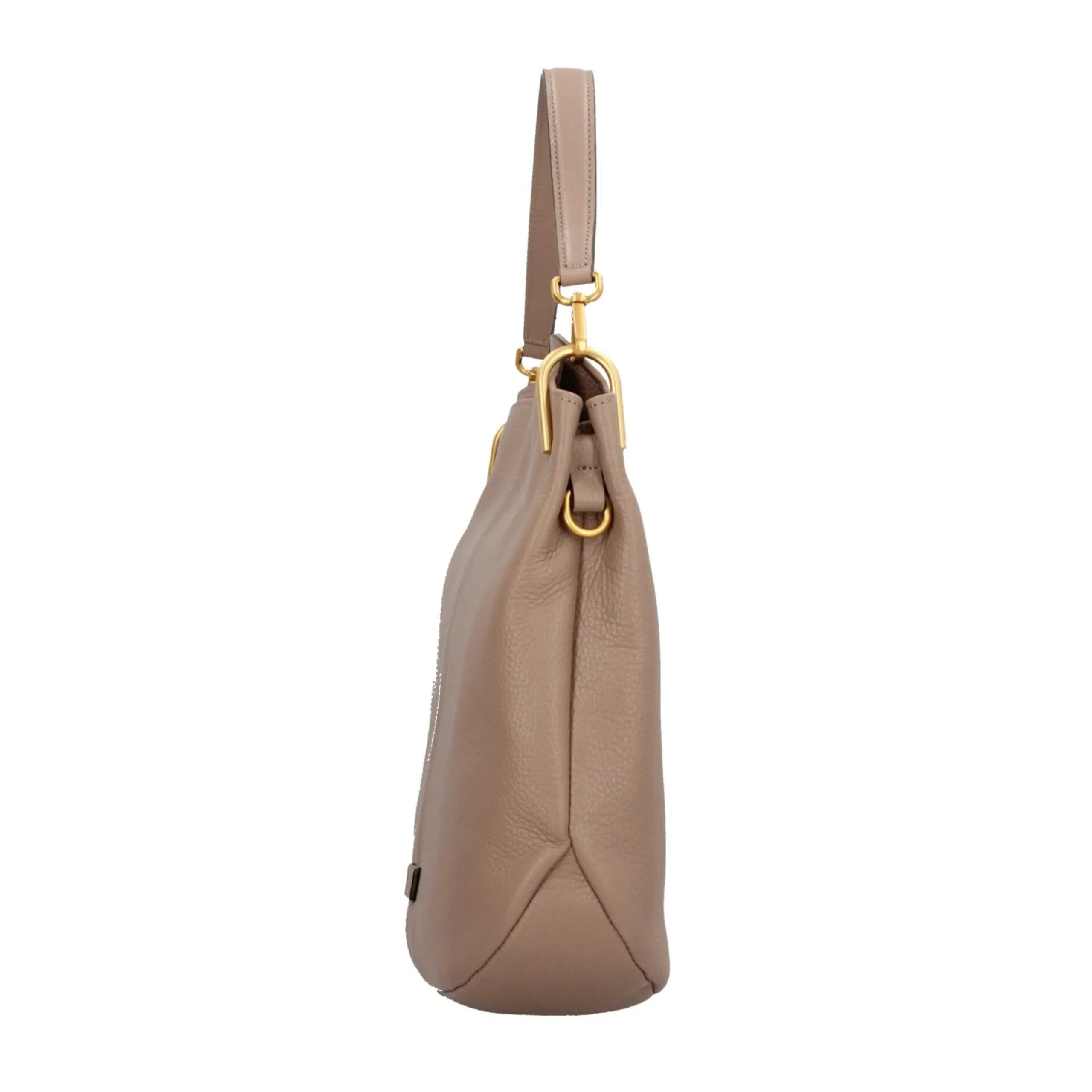 gianni_chiarini_leila_hob_2.webp New Leila Hobo Bag in Pelle Martellata con Dettagli Luminosi Donna Borse A Spalla