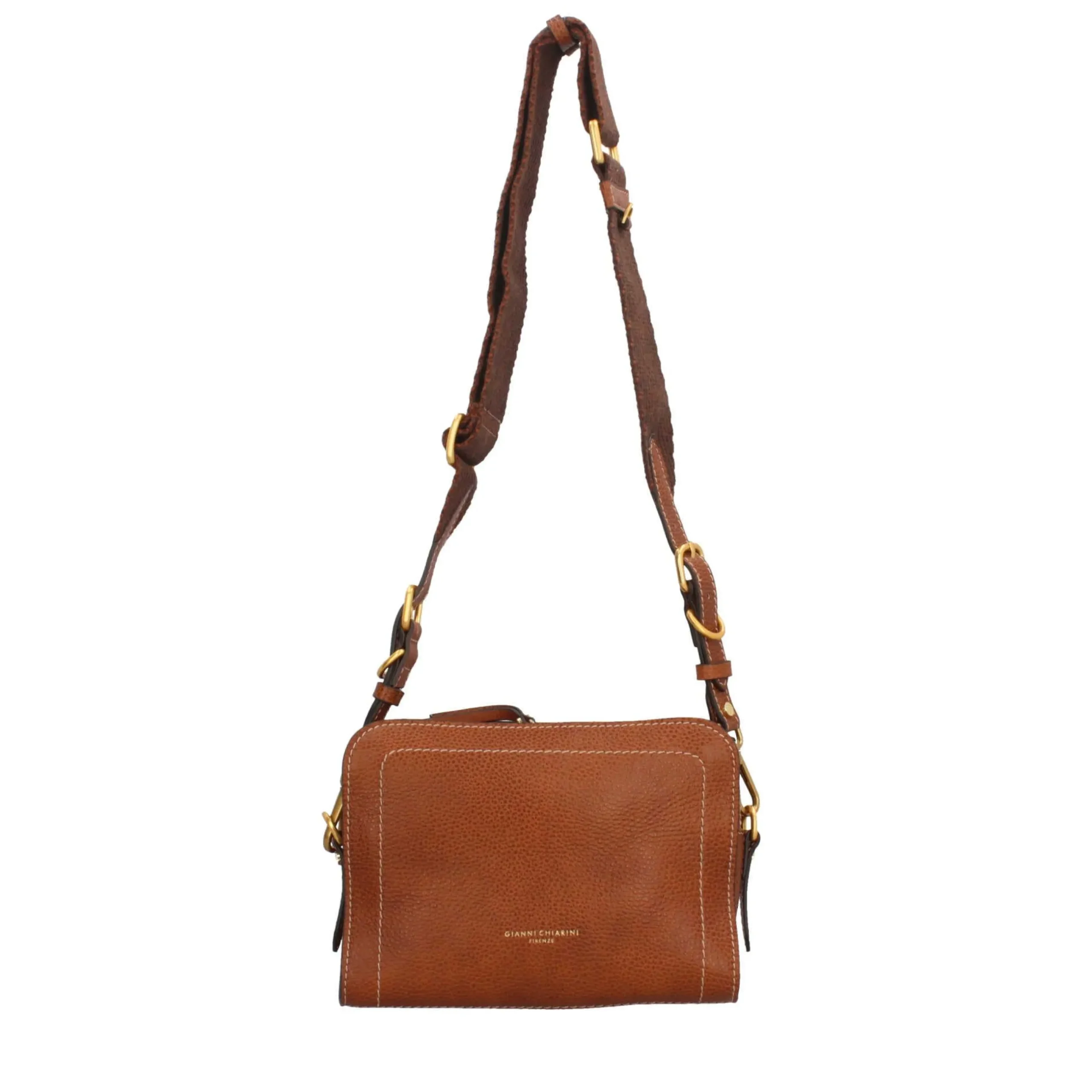 gianni_chiarini_olly_bors_0.webp Clearance Olly Borsa a Tracolla Sportiva in Pelle Martellata con Dettagli Moderni Donna Borse A Tracolla