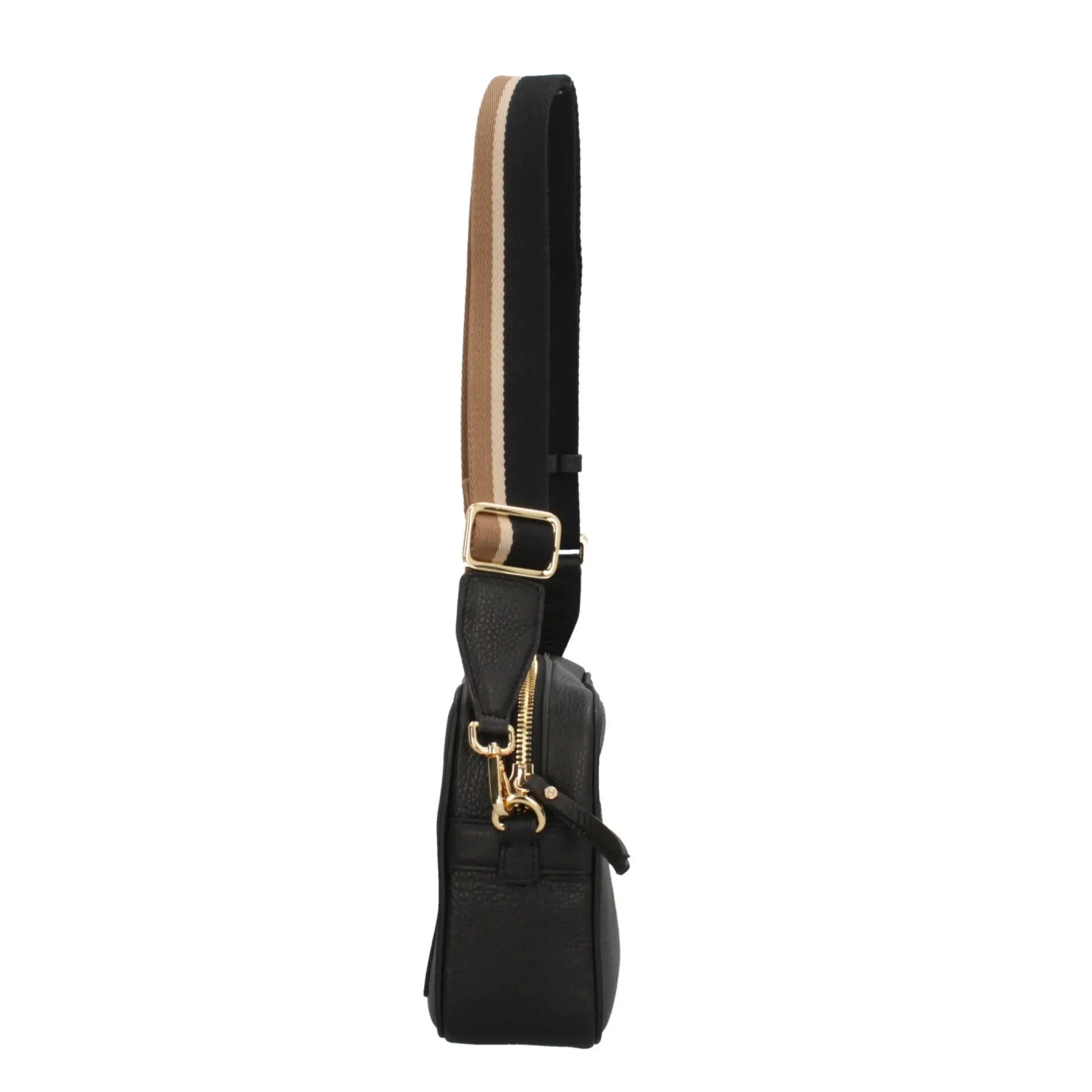 gianni_chiarini_sporty_ch_4.webp Outlet Sporty Chic - Borsa a Tracolla in Pelle Grana con Tracolla a Contrasto Donna Borse A Tracolla