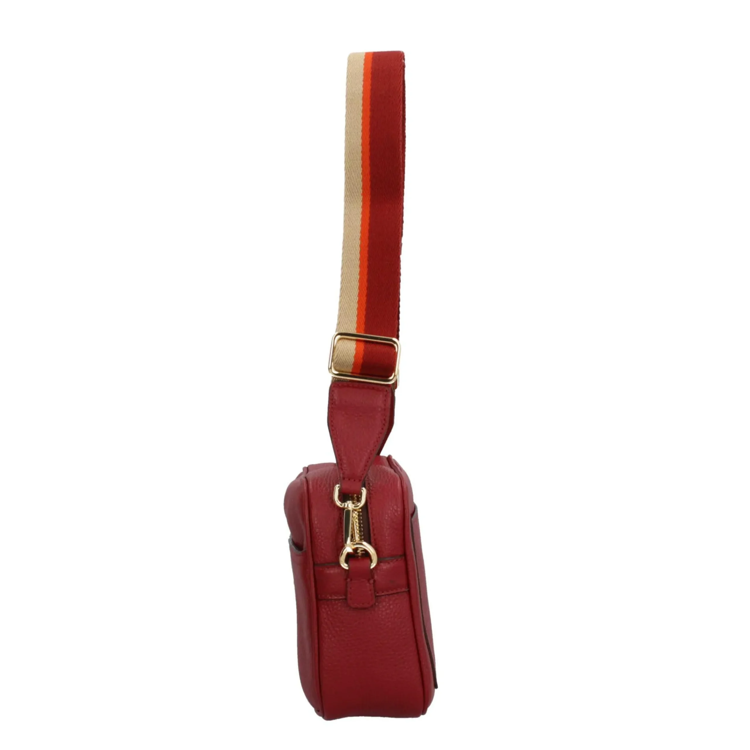 gianni_chiarini_sporty_ch_7.webp Outlet Sporty Chic - Borsa a Tracolla in Pelle Grana con Tracolla a Contrasto Donna Borse A Tracolla