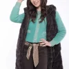 Discount Gilet imbottito in pelliccia sintetica Mimi Mua Donna Giacche