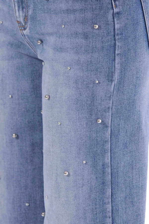 Fashion Jeans a gamba larga Mimi Mua con dettagli decorativi Donna Pantaloni