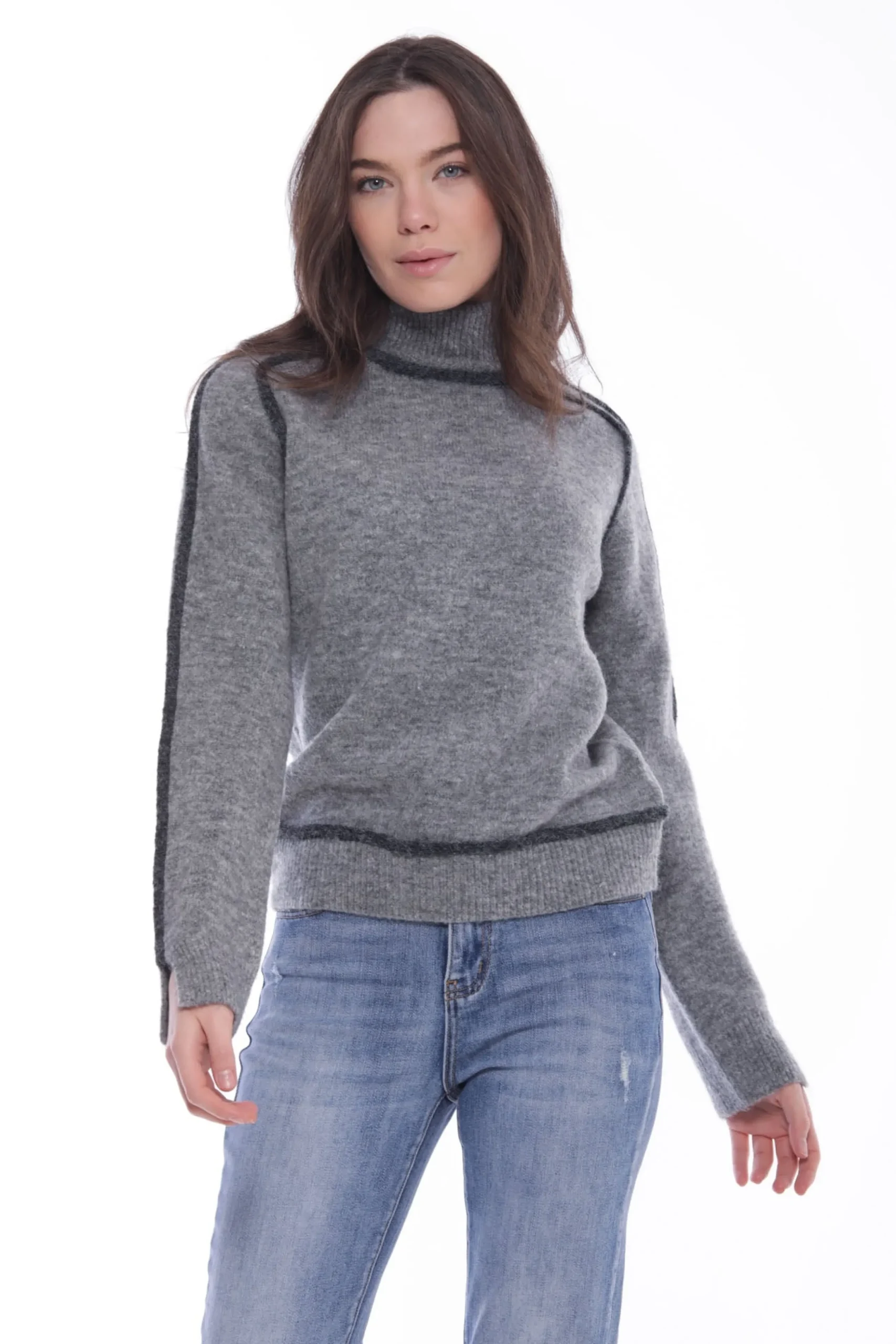 maglia_a_collo_alto_mimi__0.webp Best Maglia a collo alto Mimi Mua con dettagli a contrasto Donna Maglie