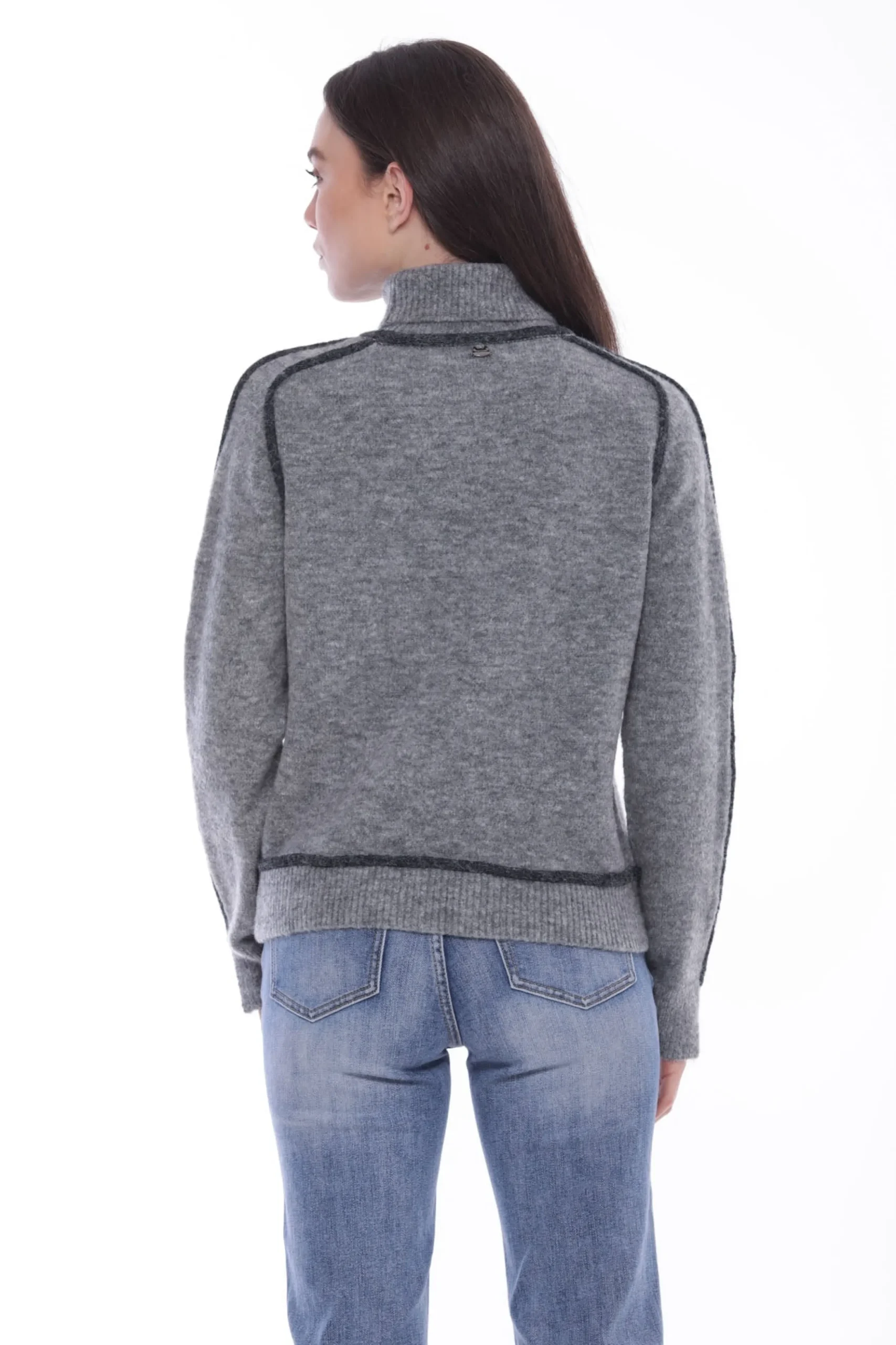 maglia_a_collo_alto_mimi__1.webp Best Maglia a collo alto Mimi Mua con dettagli a contrasto Donna Maglie