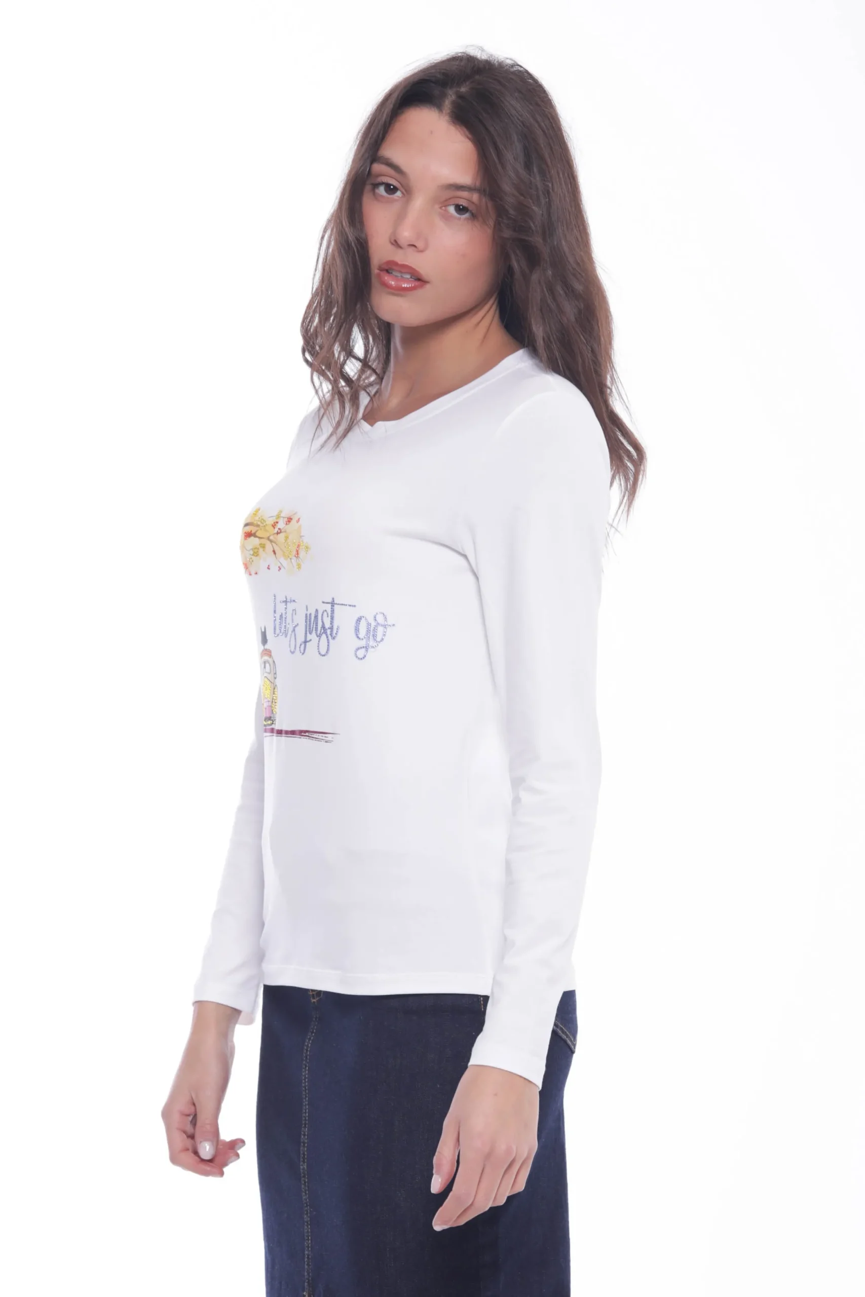 maglia_a_maniche_lunghe_m_1-1.webp Fashion Maglia a maniche lunghe Mimi Mua con stampa "Let's Just Go" Donna Maglie