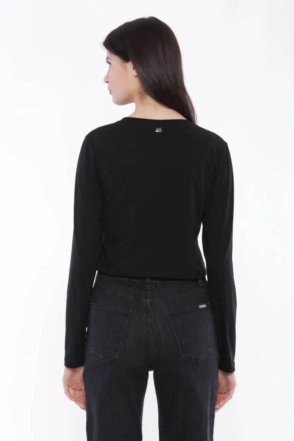 Hot Maglia a maniche lunghe Mimi Mua con stampa 