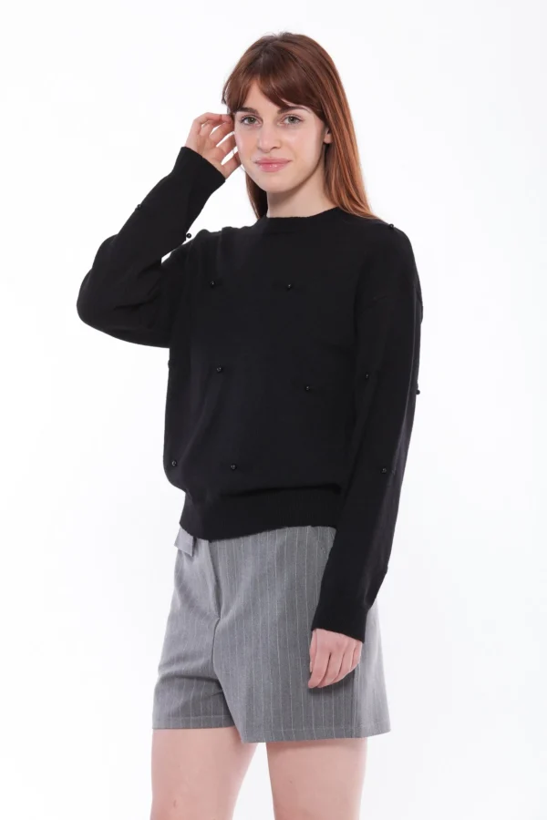 Outlet Maglia Mimi Mua con applicazioni decorative Donna Felpe