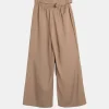 Fashion Pantalone palazzo con cintura e vestibilità ampia Donna Pantaloni