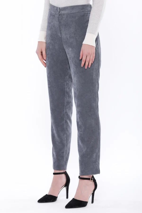 Best Pantalone sigaretta in velluto Mimi Mua con elastico Donna Pantaloni