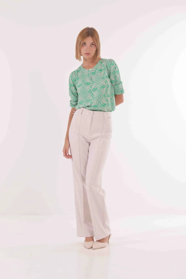 Outlet Pantaloni a Gamba Larga Mimi Mua Donna Pantaloni