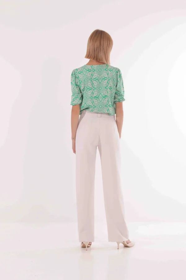 Outlet Pantaloni a Gamba Larga Mimi Mua Donna Pantaloni