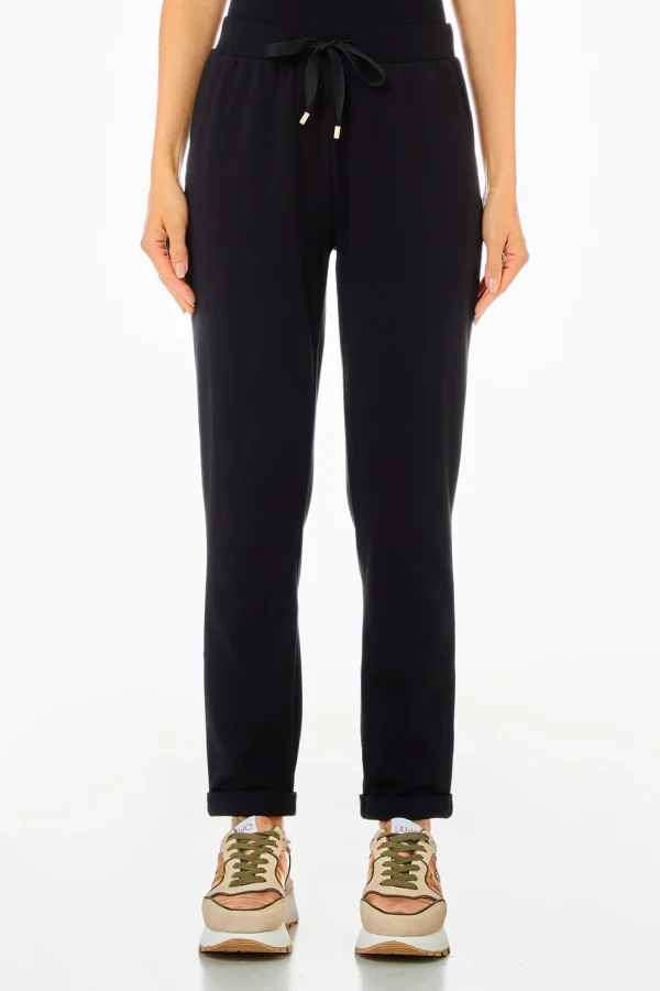 Outlet Pantaloni jogger con bande laterali logate di Donna Pantaloni
