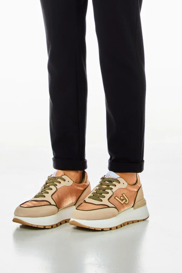 Outlet Pantaloni jogger con bande laterali logate di Donna Pantaloni