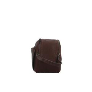 Discount Pochette in Pelle con Manico Cucito Donna Beauty Case
