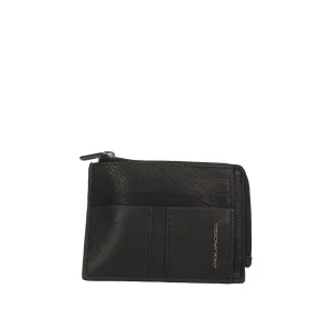 Sale Porta Carte in Pelle con Zip Uomo Portafogli