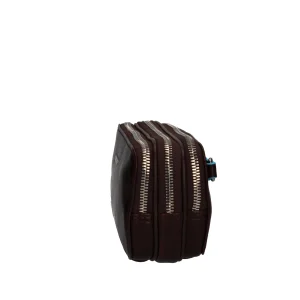 Fashion Pochette in pelle con 3 scomparti Uomo Pochette