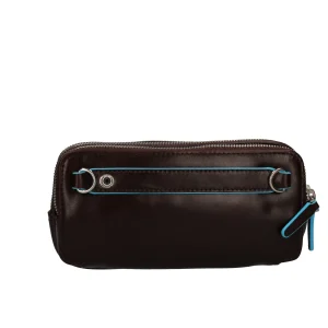 Fashion Pochette in pelle con 3 scomparti Uomo Pochette