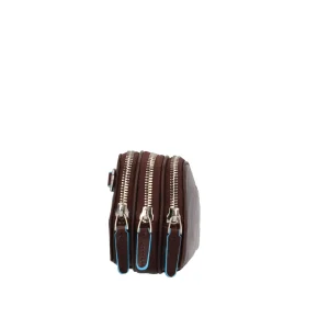 Fashion Pochette in pelle con 3 scomparti Uomo Pochette