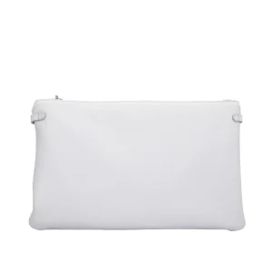 Discount Pochette in pelle con chiusura zip con polsino Donna Pochette