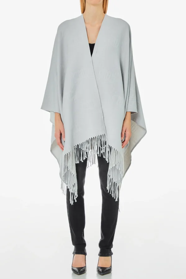 New Poncho Embossed Donna Abiti