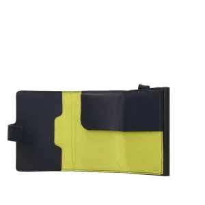Discount Porta carte di credito in metallo e pelle singolo Uomo Portatessere