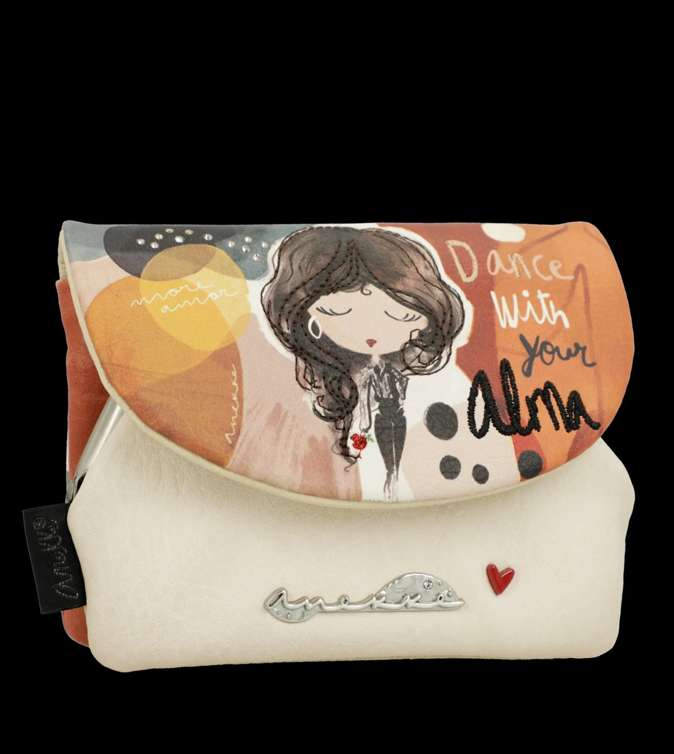 portafoglio_compatto_anek_0.webp Discount Portafoglio compatto con chiusura a patta e design raffinato Donna Portatessere