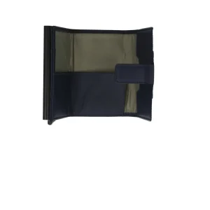 Best Portafoglio compatto in pelle con chiusura a bottone e protezione RFID Uomo Portafogli