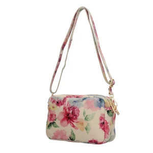 Discount Saponetta in vera pelle con fantasia floreale Donna Borse A Tracolla