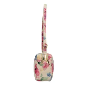 Discount Saponetta in vera pelle con fantasia floreale Donna Borse A Tracolla